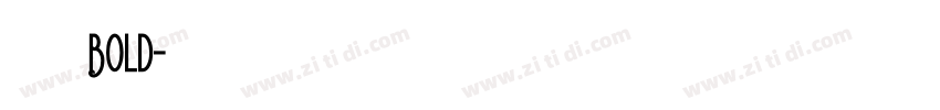 腾祥凌黑简 Bold字体转换